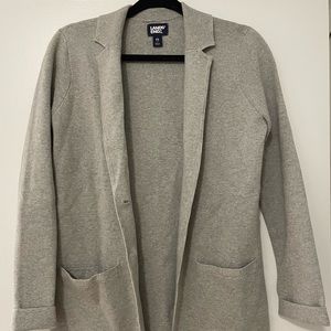 Lands End gray cardigan